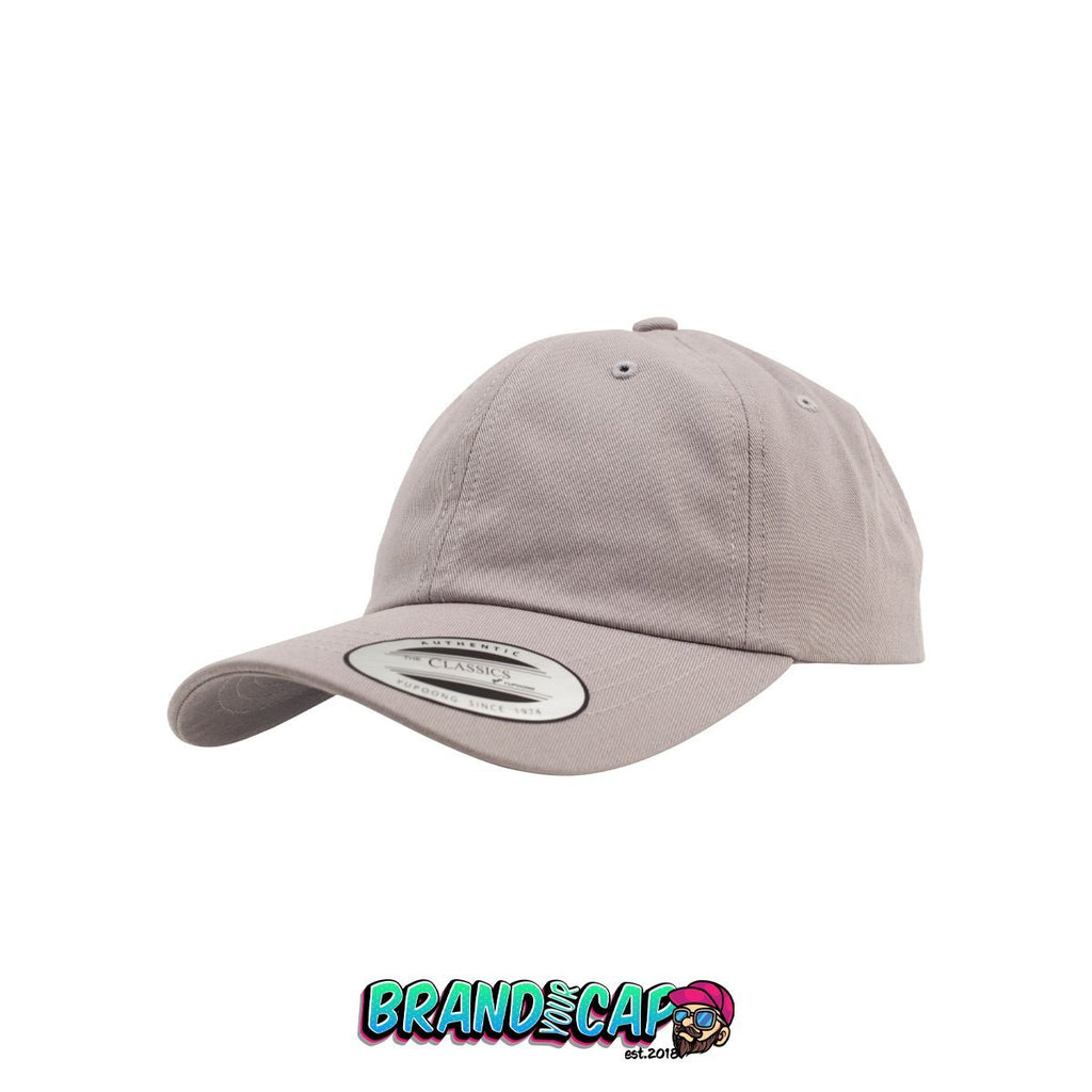 Low Profile Cotton Twill - silber - BrandyourCap.de
