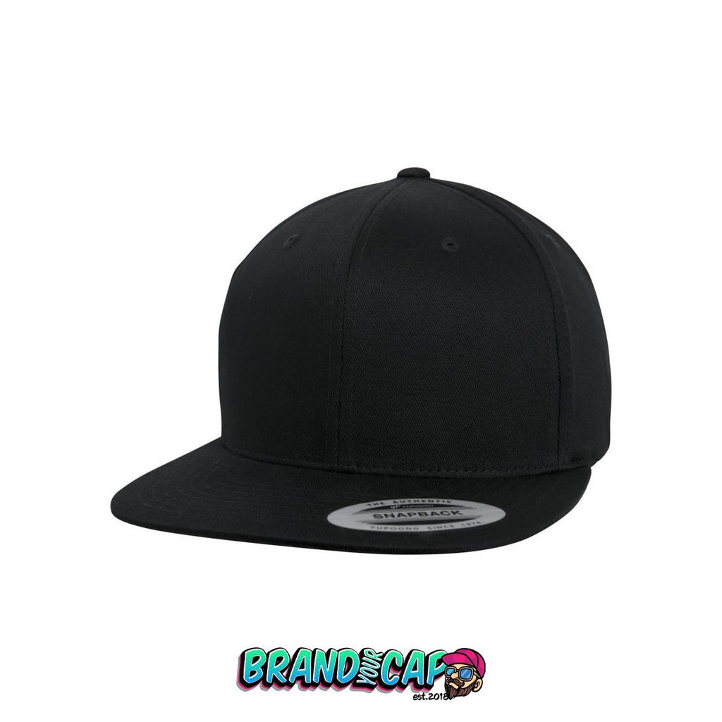 Organic Cotton 6 Panel Snapback - schwarz - BrandyourCap.de