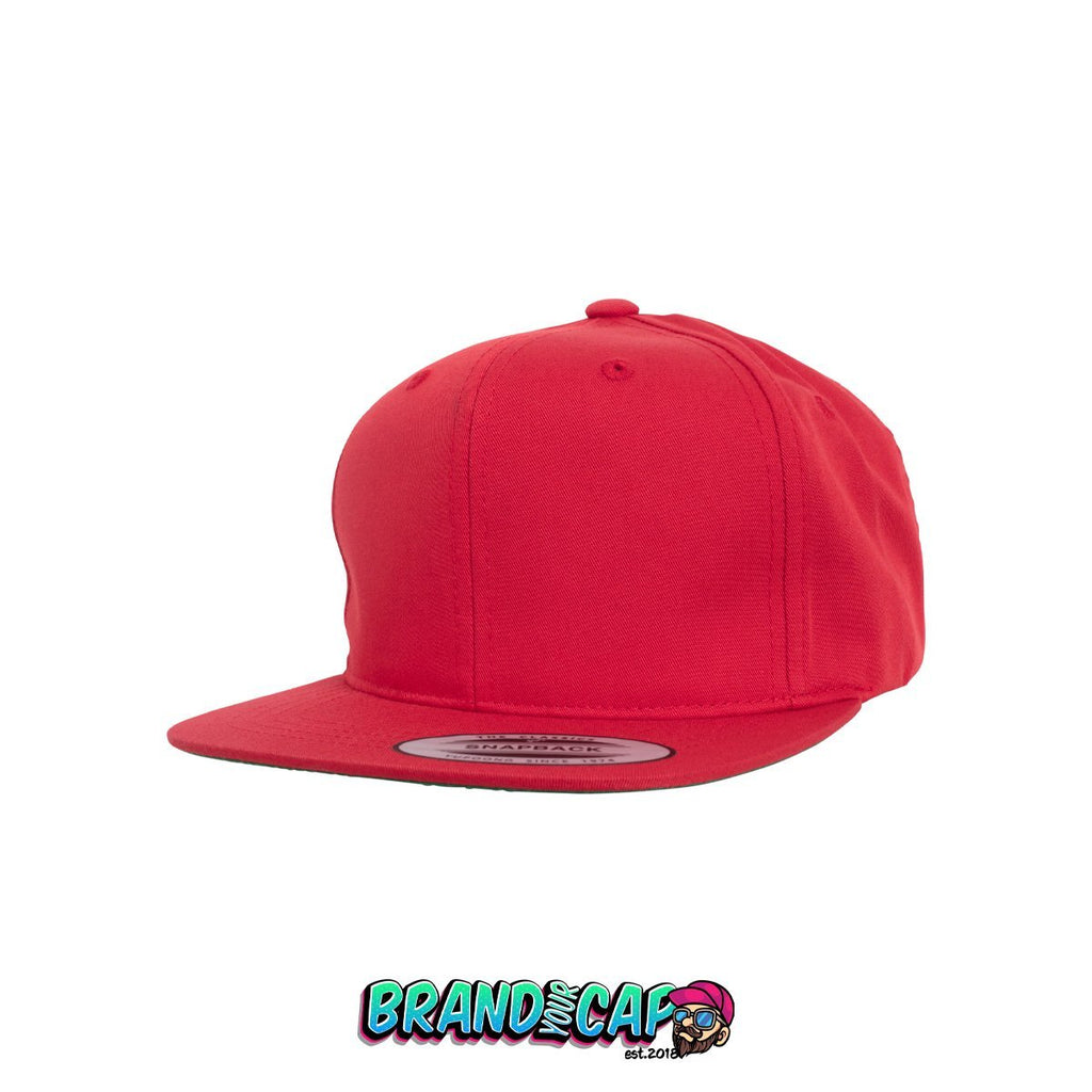 Pro-Style Twill Snapback Youth Cap - rot - BrandyourCap.de