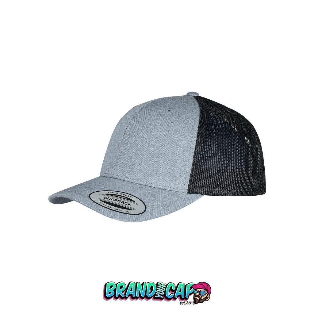 Retro Trucker 2-Tone - heather/schwarz - BrandyourCap.de