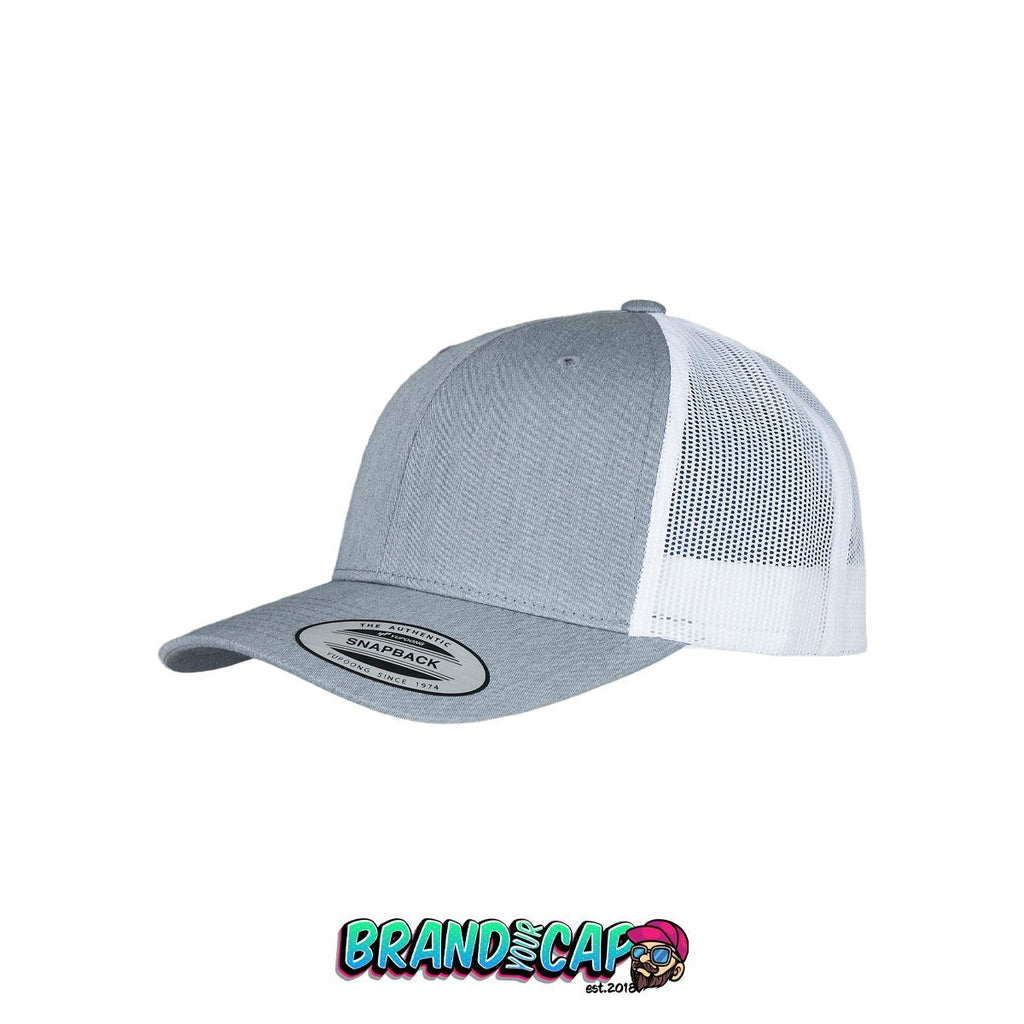 Retro Trucker 2-Tone - heather/weiß - BrandyourCap.de