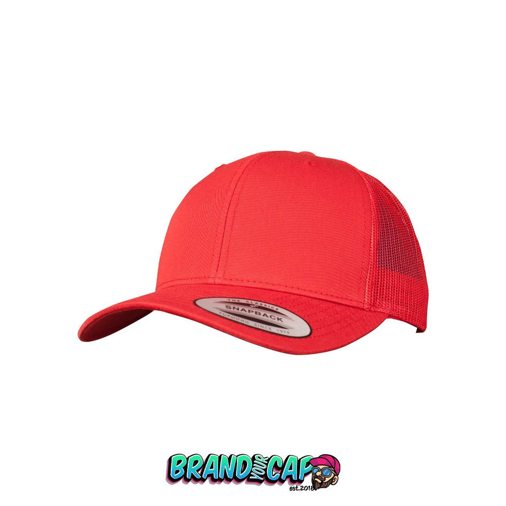 Retro Trucker - rot - BrandyourCap.de