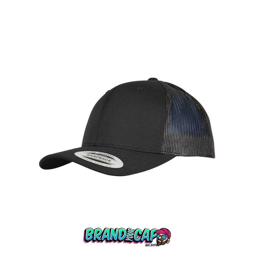 Trucker Recycled Polyester Fabric 6 Panel Cap - schwarz - BrandyourCap.de